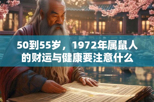 50到55岁，1972年属鼠人的财运与健康要注意什么
