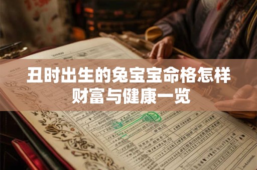 丑时出生的兔宝宝命格怎样 财富与健康一览