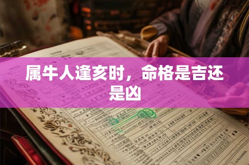 属牛人逢亥时，命格是吉还是凶