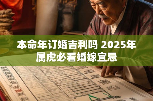 本命年订婚吉利吗 2025年属虎必看婚嫁宜忌