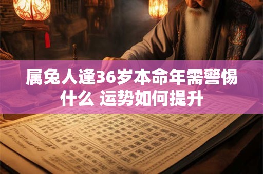 属兔人逢36岁本命年需警惕什么 运势如何提升