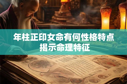 年柱正印女命有何性格特点 揭示命理特征