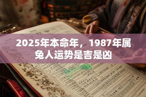2025年本命年,1987年属兔人运势是吉是凶 2025年本命年,1987年属兔人运势是吉是凶