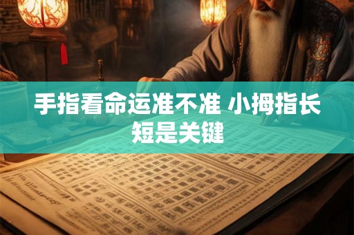 手指看命运准不准 小拇指长短是关键
