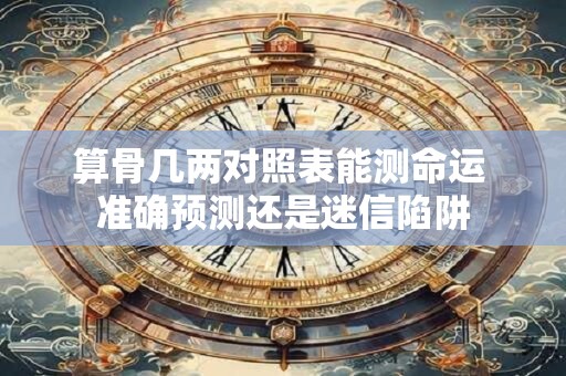 算骨几两对照表能测命运 准确预测还是迷信陷阱