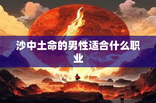 沙中土命的男性适合什么职业