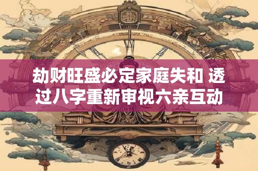 劫财旺盛必定家庭失和 透过八字重新审视六亲互动