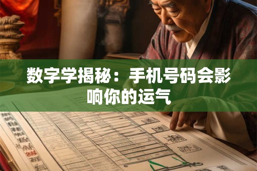 数字学揭秘：手机号码会影响你的运气