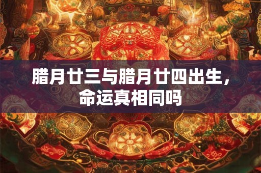 腊月廿三与腊月廿四出生，命运真相同吗