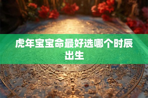 虎年宝宝命最好选哪个时辰出生