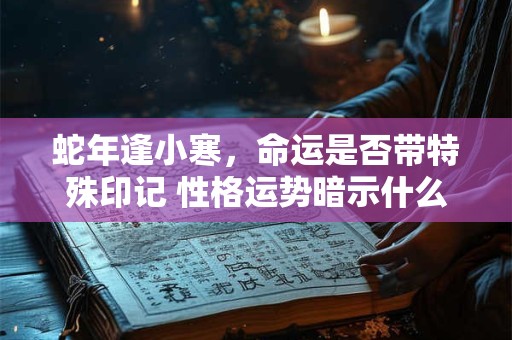 蛇年逢小寒，命运是否带特殊印记 性格运势暗示什么