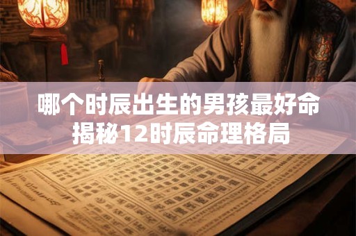哪个时辰出生的男孩最好命 揭秘12时辰命理格局