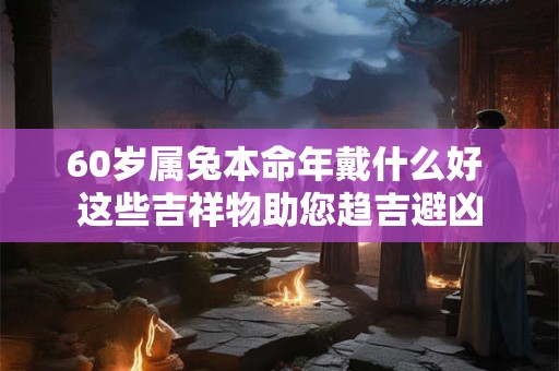 60岁属兔本命年戴什么好 这些吉祥物助您趋吉避凶