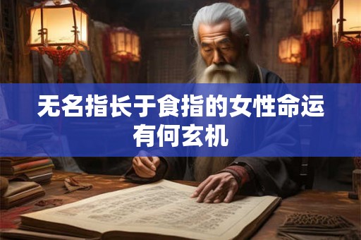 无名指长于食指的女性命运有何玄机