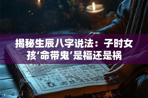 揭秘生辰八字说法：子时女孩‘命带鬼’是福还是祸