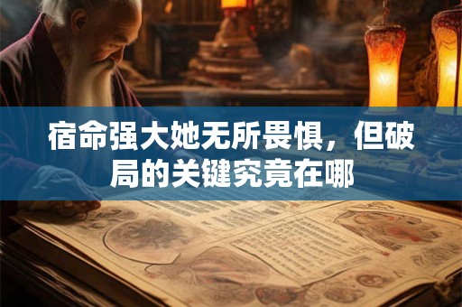 宿命强大她无所畏惧，但破局的关键究竟在哪