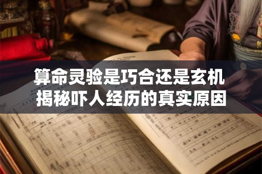 算命灵验是巧合还是玄机 揭秘吓人经历的真实原因