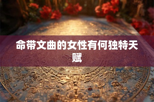 命带文曲的女性有何独特天赋