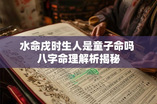 水命戌时生人是童子命吗 八字命理解析揭秘