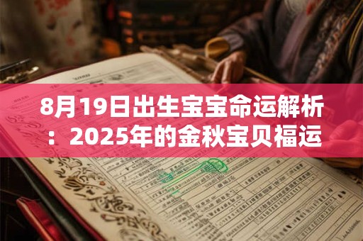 8月19日出生宝宝命运解析：2025年的金秋宝贝福运如何