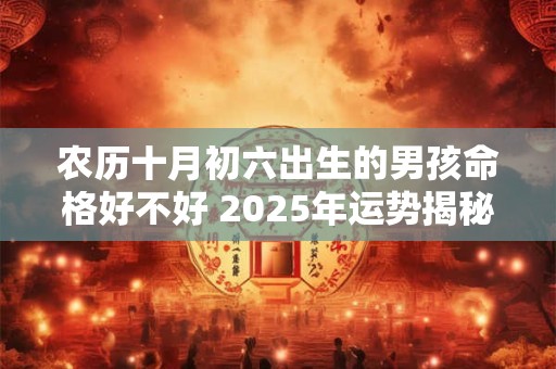 农历十月初六出生的男孩命格好不好 2025年运势揭秘