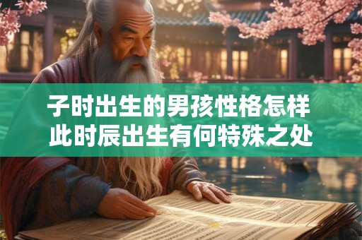 子时出生的男孩性格怎样 此时辰出生有何特殊之处