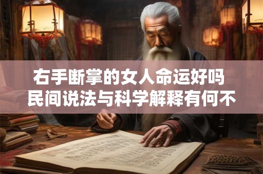 右手断掌的女人命运好吗 民间说法与科学解释有何不同