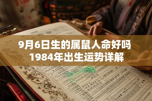 9月6日生的属鼠人命好吗 1984年出生运势详解