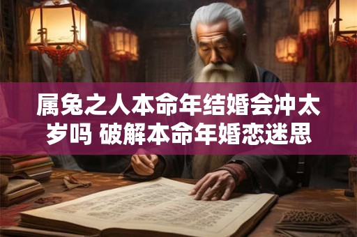 属兔之人本命年结婚会冲太岁吗 破解本命年婚恋迷思