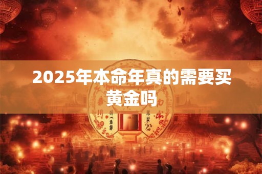 2025年本命年真的需要买黄金吗
