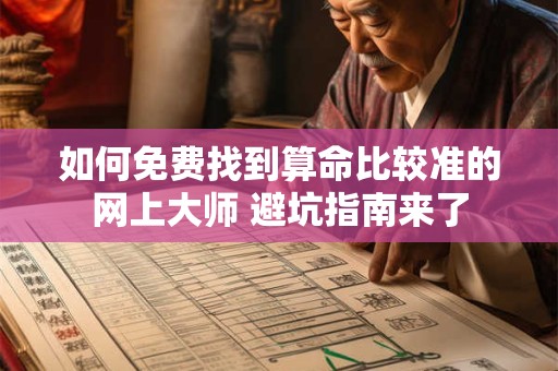 详细阅读:如何免费找到算命比较准的网上大师 避坑指南来了 如何免费找到算命比较准的网上大师 避坑指南来了