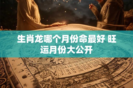 生肖龙哪个月份命最好 旺运月份大公开