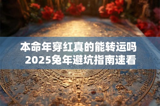 本命年穿红真的能转运吗 2025兔年避坑指南速看