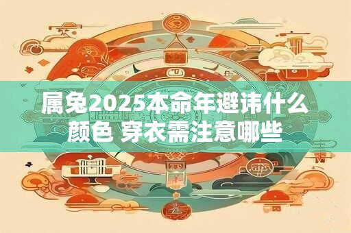 属兔2025本命年避讳什么颜色 穿衣需注意哪些