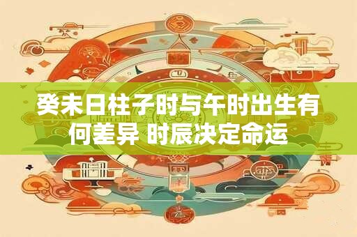 癸未日柱子时与午时出生有何差异 时辰决定命运