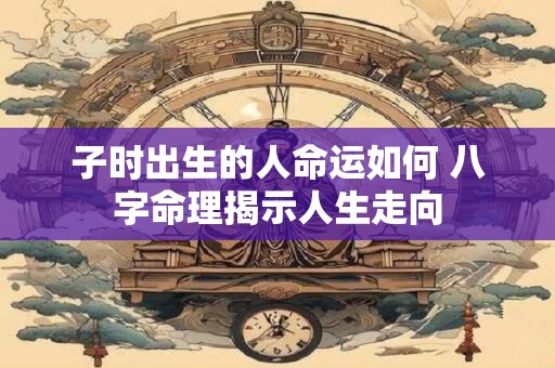 子时出生的人命运如何 八字命理揭示人生走向