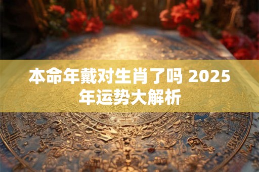 本命年戴对生肖了吗 2025年运势大解析
