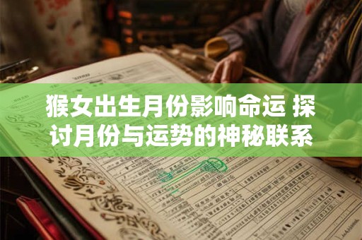 猴女出生月份影响命运 探讨月份与运势的神秘联系