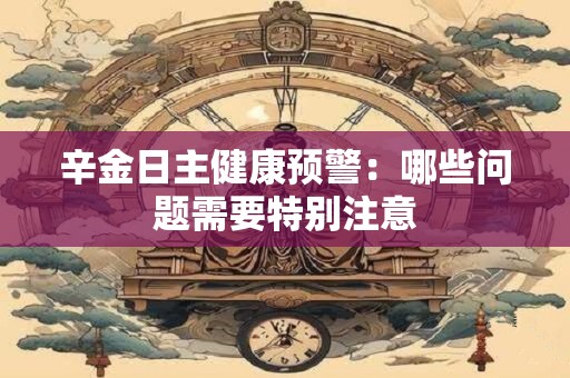 辛金日主健康预警：哪些问题需要特别注意