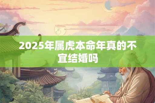 2025年属虎本命年真的不宜结婚吗 2025年属虎本命年真的不宜结婚吗