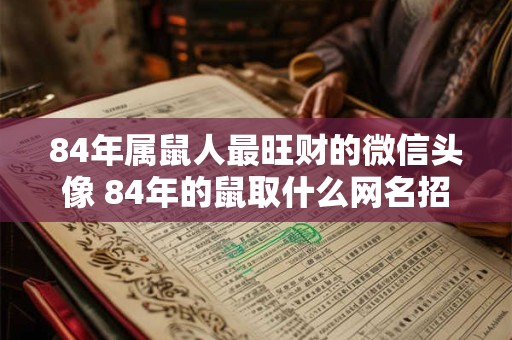 84年属鼠人最旺财的微信头像 84年的鼠取什么网名招财