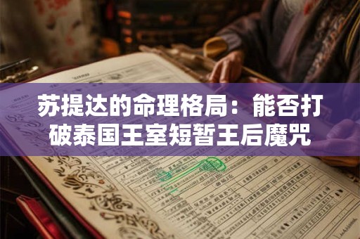苏提达的命理格局：能否打破泰国王室短暂王后魔咒