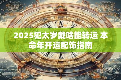 2025犯太岁戴啥能转运 本命年开运配饰指南
