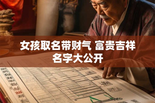 女孩取名带财气 富贵吉祥名字大公开