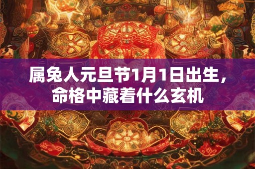 属兔人元旦节1月1日出生，命格中藏着什么玄机