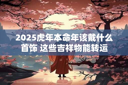 2025虎年本命年该戴什么首饰 这些吉祥物能转运
