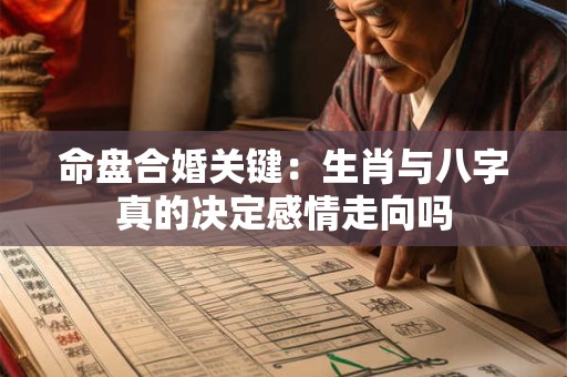 命盘合婚关键：生肖与八字真的决定感情走向吗