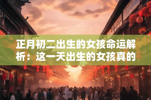 正月初二出生的女孩命运解析：这一天出生的女孩真的命好吗