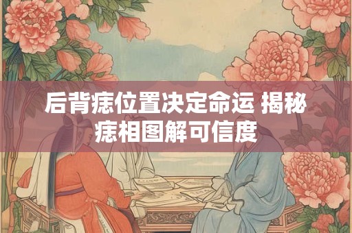 后背痣位置决定命运 揭秘痣相图解可信度