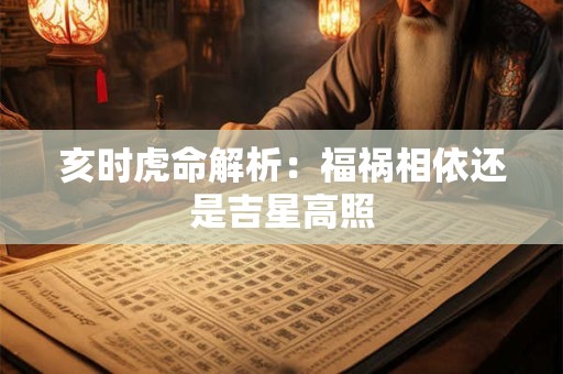 亥时虎命解析:福祸相依还是吉星高照 亥时虎命解析:福祸相依还是吉星高照